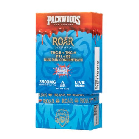 PACKWOODS ROAR DIAMOND LIVE RESIN 3.5G DISPOSABLE VAPE DEVICE - 10PK - Vape City USA