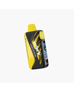 Adjust MyRusher 40K disposable vape in yellow and black with screen display and ergonomic design