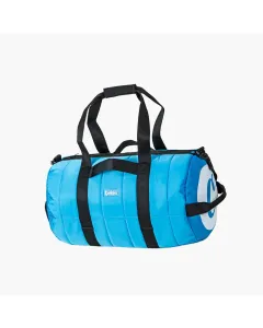 Cookies Apex smell proof puffer duffle gym bag, blue, large C logo and shoulder strap