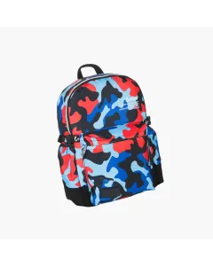 Cookies Off The Grid smell proof backpack in blue camo with laptop sleeve and metal logo