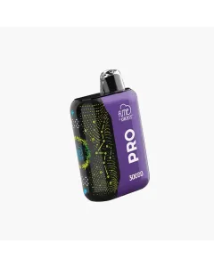 Fume Pro 30K disposable vape with purple and black design, compact body and crystal mouthpiece