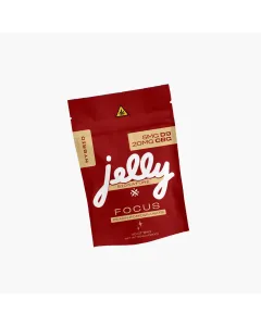 Jelly Signature Focus Gummies, 5mg Delta-9 + 20mg CBG Per Gummy, Peach Pomegranate, 40 Count