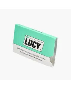 Lucy nicotine gum mint 2mg chewable tobacco free nicotine gum 10 pieces discreet alternative for smoking cessation
