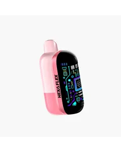 Nexa Flex 30K Coolness Edition vape kit in pink with smart display screen and compact ergonomic design