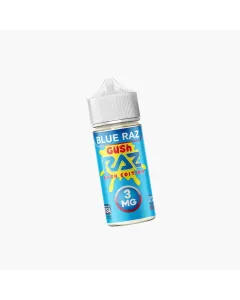 RAZ x Pod Juice salt nic e liquid blue raz gush 3mg 30mL bottle nicotine salt vape juice fruity candy flavor