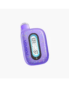 Suorin Donut 50K disposable vape Mighty Grape flavor with turbo and normal modes smart display high puff capacity device
