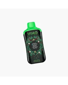 VIHO Supercharge Pro 20K disposable vape sour apple ice flavor with digital display high puff capacity rechargeable device
