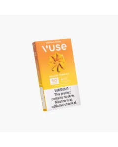 Vuse Alto Original Series Golden Tobacco pods 5.0% nicotine, orange 4-pack box with nicotine warning