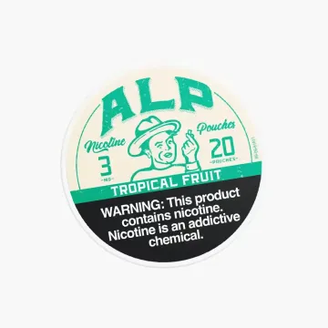ALP Nicotine Pouches can front view showing tobacco-free moist pouch label