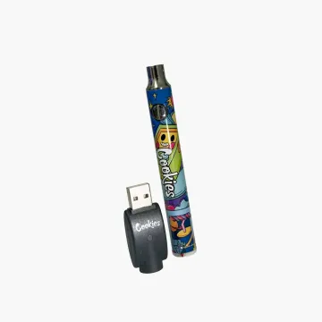 he Cookies Slim Twist 900mAh Battery is designed specifically for use with concentrate oil vape cartridges. Cookies Slim Twist has a 900mAh capacity, a single button operation, and changeable voltage. The Cookies Twist, unlike most vape pen batteries, com