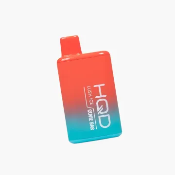 HQD Cuvie Bar 7000 disposable vape in Lush Ice flavor with red-to-teal gradient finish