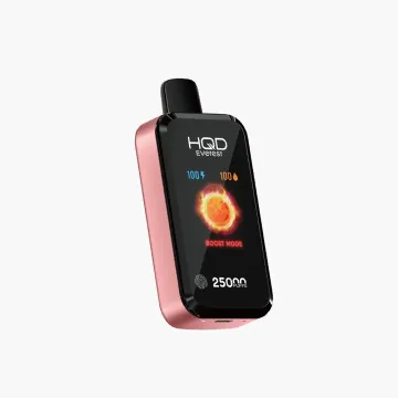 HQD Everest 25K disposable vape with smart touch screen and 28mL tank