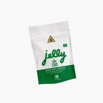 Jelly CBD Mixed Fruit Gummies, 50mg CBD, THC-Free, 4 Count Trial Size (200mg)