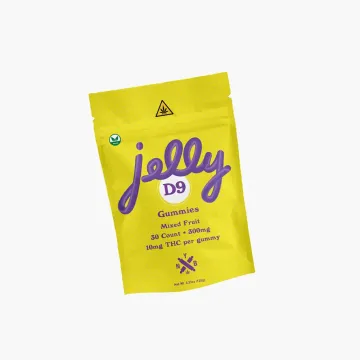 Jelly Delta-9 THC Gummies, 10mg Delta-9 Per Gummy, Mixed Fruit, 30 Count (300mg)