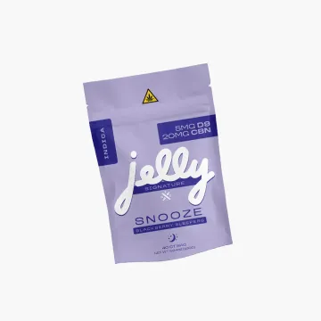 Jelly Signature Snooze Blackberry Indica Sleepers, 5mg Delta-9 + 20mg CBN Per Gummy, 40 Count