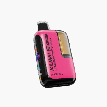 Kumi 6 Scenic 50K disposable vape strawberry watermelon flavor 50,000 puffs triple mesh coil 22mL tank rechargeable high capacity vape device