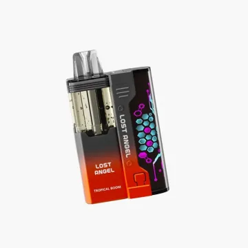 Lost Angel Mate 50K disposable vape kit tropical boom flavor with smart display auto coil technology high puff capacity rechargeable device