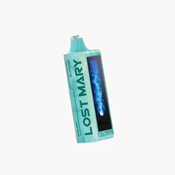 Lost Mary MO20000 Pro disposable vape in mint green with large screen display and sleek design