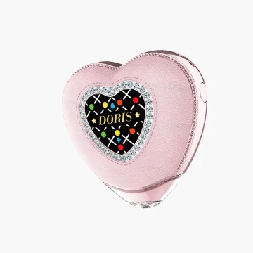 Luffbar Doris 30K disposable vape in pink heart-shaped design with jeweled display and compact body