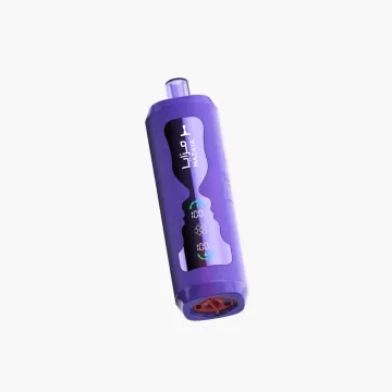 Mazaya Cloud Aura 50K disposable vape in purple design with digital display and ergonomic curved body