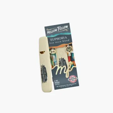 Mellow Fellow 1ml Live Resin Disposable Vape in packaging