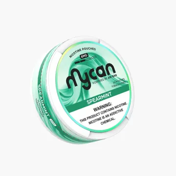 Lucy Nicotine Pouches can front view showing flavor and strength label