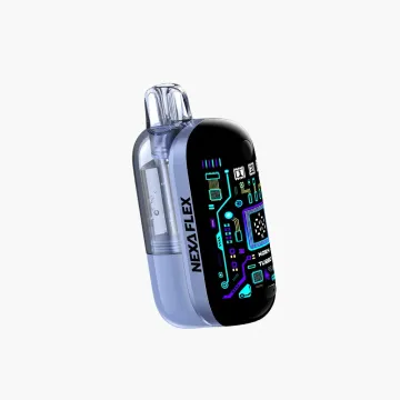 Nexa Flex 40K Visible Edition vape kit with transparent pod and smart display screen disposable device