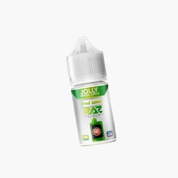 RAZ x Pod Juice freebase e liquid jolly green apple 100mL bottle vape juice smooth fruity flavor for sub ohm devices