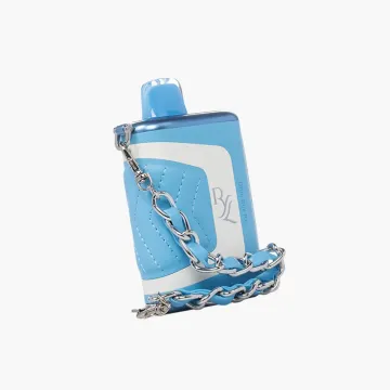 RYL Classic 35K disposable vape with genuine leather grip and HD display showing battery level