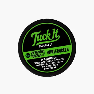 Tuck It nicotine pouches wintergreen flavor tobacco free 6mg and 12mg strengths discreet smokeless nicotine product