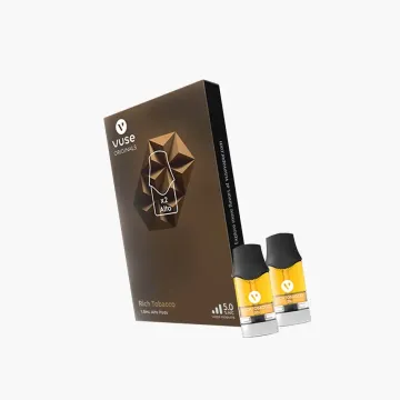 Vuse Alto Originals Rich Tobacco pods 5.0% nicotine, brown 2-pack box with two pre-filled 1.8mL pods