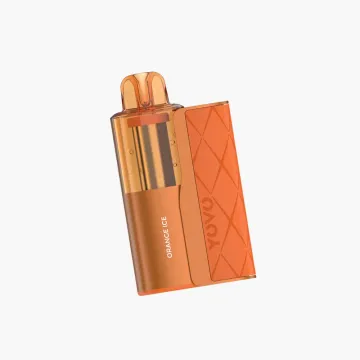 Yovo JB50000 disposable vape kit orange ice flavor with visible tank high puff capacity rechargeable device