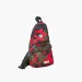 Cookies Traveler smell proof crossbody sling bag, red camo with rubber C logo patch