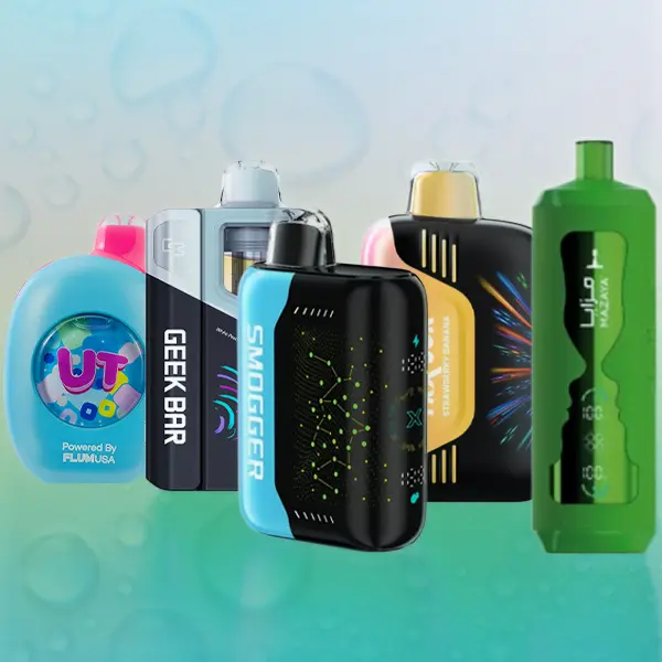 50K puff vape tank size comparison from 13mL to 40mL