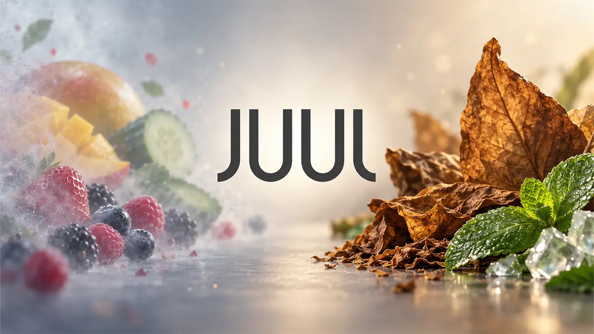 Virginia Tobacco and Menthol JUULpod packs, the two FDA authorized  JUUL flavors in 2026