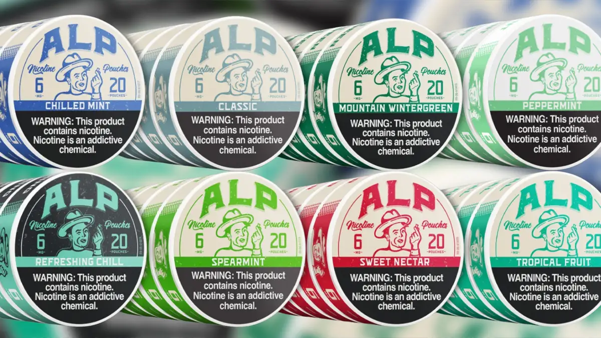 ALP nicotine pouches all 8 flavors Chilled Mint Mountain Wintergreen Tropical Fruit