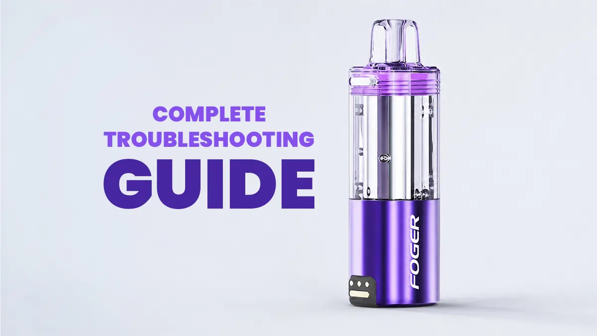 Foger Switch Pro 30K Troubleshooting Guide fix 188 error leaking charging problems