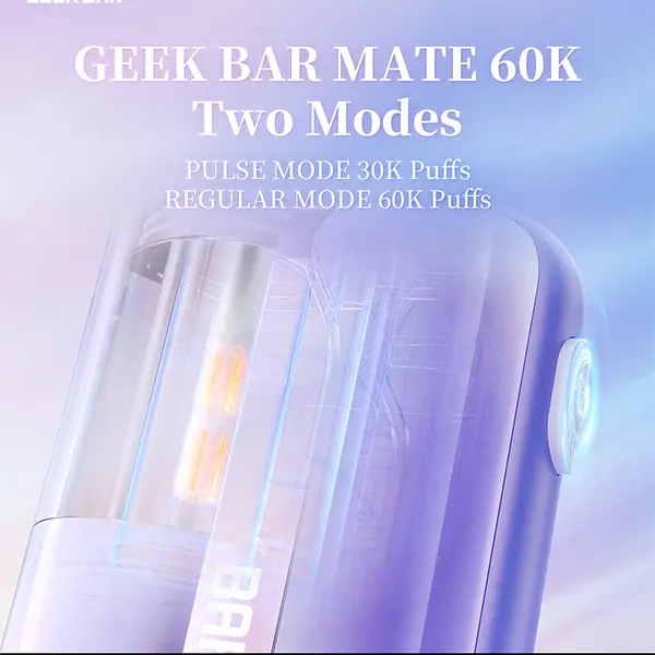 Geek Bar Mate 60K VPU chip technology delivering optimized vapor on every draw