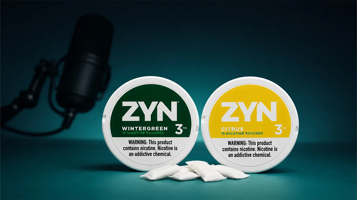 ZYN nicotine pouches in Wintergreen and Citrus, the flavors Joe Rogan reportedly uses