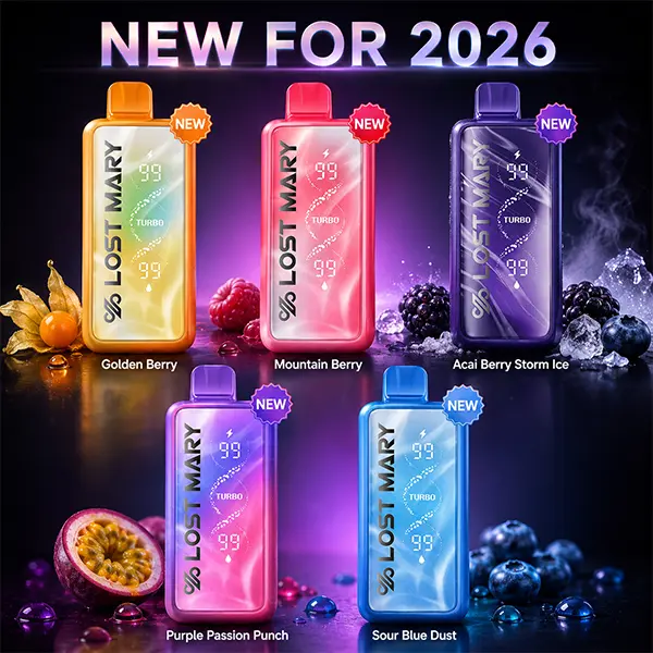 Lost Mary new flavor releases 2026 including Golden Berry Mountain Berry and Thermal Edition