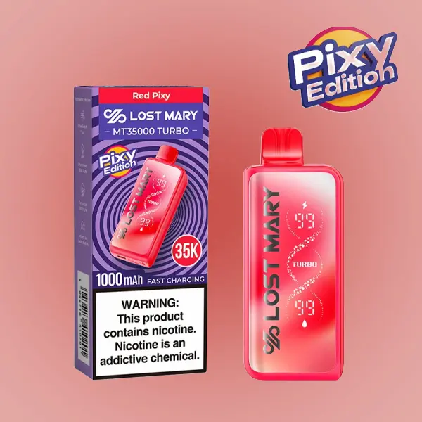 Red Pixy Lost Mary MT35000 Turbo Pixy Edition cherry berry candy flavor