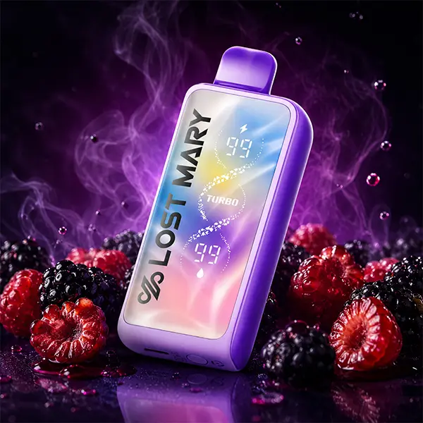 Lost Mary Scary Berry flavor dark mixed berry complex tart profile