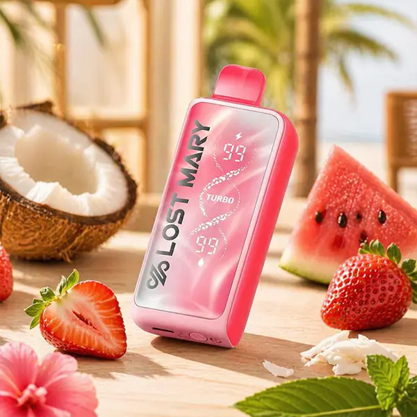 Lost Mary MT35000 Turbo Tigers Blood flavor with strawberry watermelon coconut profile