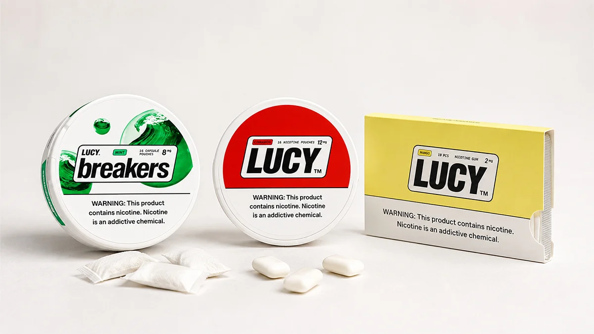 Lucy nicotine pouches guide 2026 pouches breakers gum compared