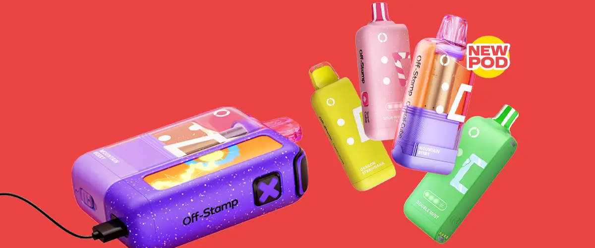 Off Stamp Cube flavor editions Classic Sweet and Ice with flavor profiles