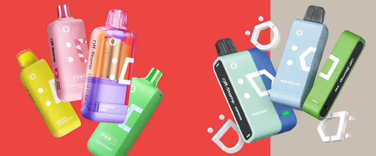 Off Stamp pod vs kit comparison showing reusable dock and replacement pod