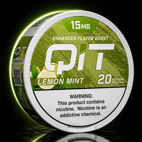 QIT 15mg nicotine pouches — strongest legal tobacco-free pouch in US