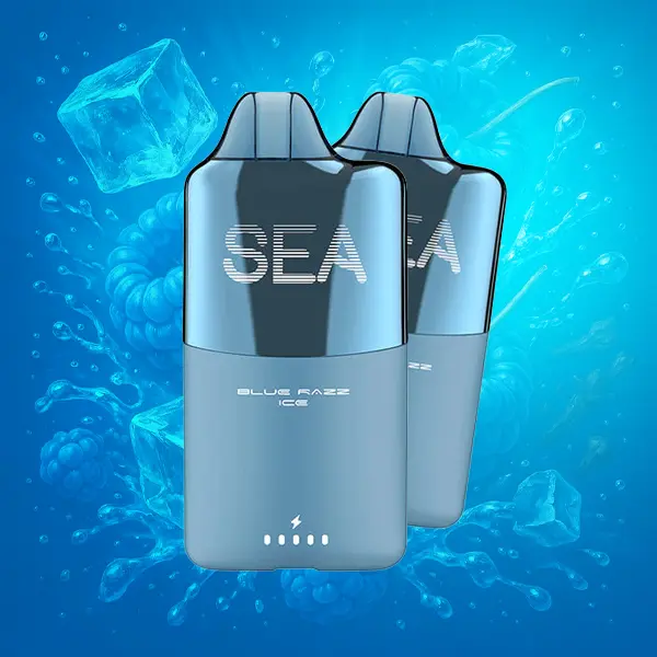 SEA XS 15000 Blue Razz Ice flavor slim disposable vape