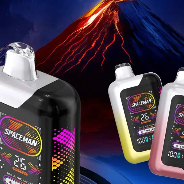 Spaceman SP40000 Zero Nicotine 40K puff vape with smart screen display
