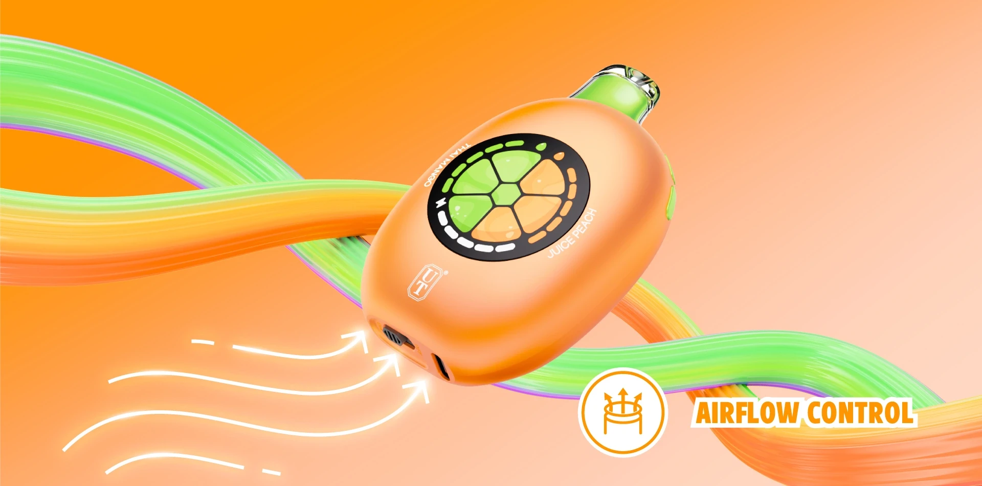 Adjustable airflow slider on the Flum UT Bar 50K disposable vape